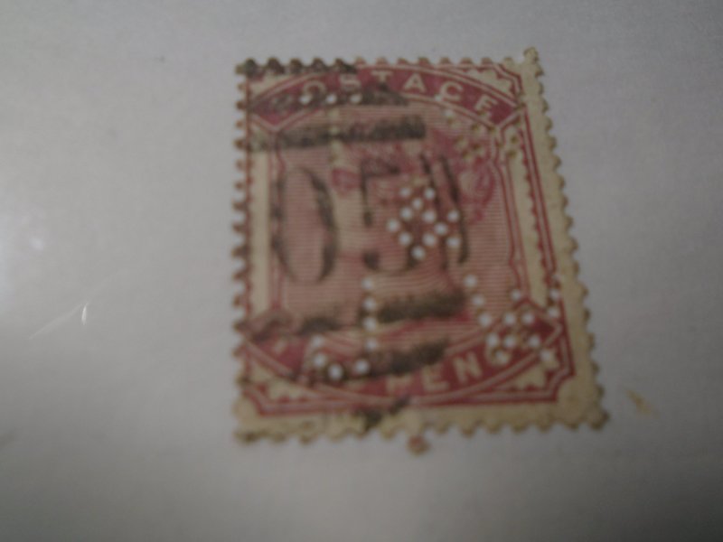 Great Britain  #  81  used   perfin