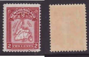 Newfoundland-Sc#86- id20-unused og HH 2c rose carmine Maps-1908-