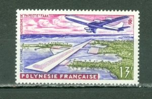 FRENCH POLYNESIA AIRPLANE #C28...MINT NO THINS..