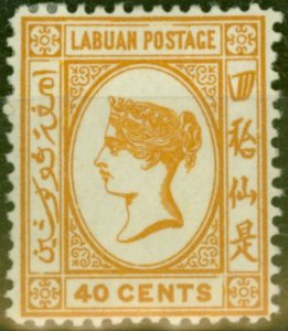 Labuan 1893 40c Brown-Buff SG47a Fine Mtd Mint (14)