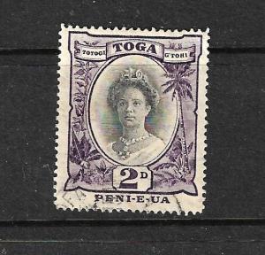 TONGA  1920-35 2d  QUEEN SALOTE FU SG 57b   