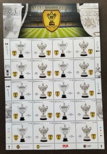 Malaysia 100 Years Piala Football Cup 2021 Soccer Sport Games (sheetlet) MNH