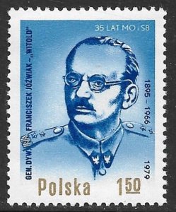 POLAND 1979 General Franciszek Jozwiak Issue Sc 2358 MNH