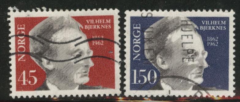 Norway Scott 403-404 Used 1962 stamp set