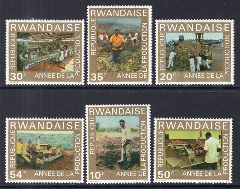 Rwanda 699-704 MNH VF