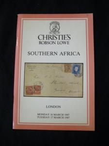 CHRISTIES LOWE AUCTION CATALOGUE 1987.SOUTHERN AFRICA
