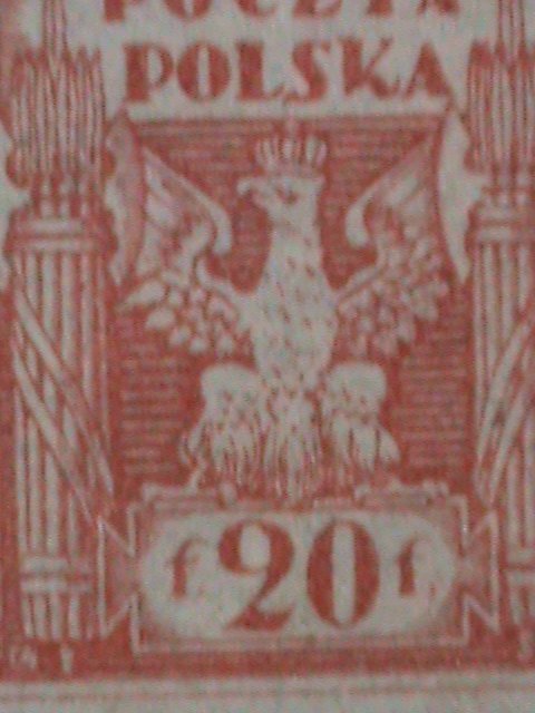 POLAND- 1919 SC#113 UNITED POLAND-EAGLE & FASCES- MNH BLOCK VERY FINE