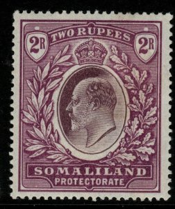 SOMALILAND SG42 1904 2r DULL & BRIGHT PURPLE MTD MINT