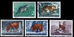 Yugoslavia 1954 Sc 398-404 CTO animals