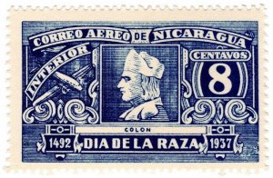 (I.B) Nicaragua Postal : Internal Air Mail 8c