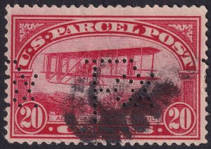 #Q8 Used, F-VF, Perfin (CV $25 - ID42409) - Joseph Luft