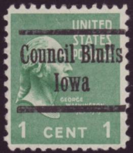 US Precancel Council Bluffs Iowa 7200