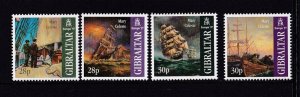 Gibraltar 1997 - Sailing Ships, MNH set # 722-725