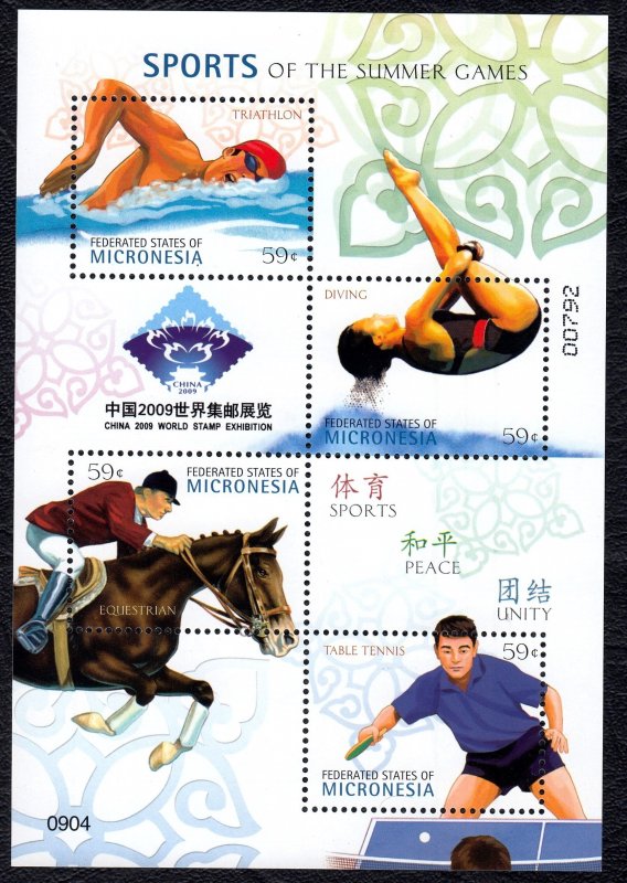 Micronesia 2009 Olympic Sports Mint MNH Miniature Sheet SC 802