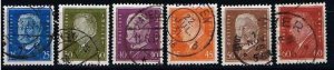 Germany 1928 Sc.#383 and more used,  compl. set Reichspresidents