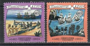 Montserrat Stamp 825-826  - Discovery of America