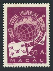 Macao 337,MNH.Michel 359. UPU-75,1949.Symbols,Globe.