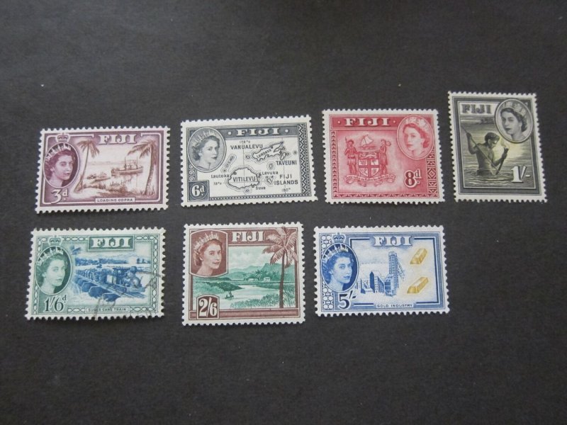 Fiji 1954 Sc 152-56,159,160 MH