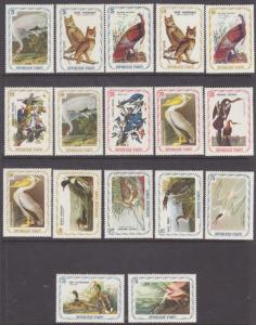 Haiti Sc 691 Footnote MLH. 1975 First Audubon Birds, cplt set, VF