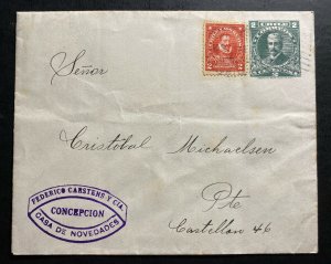 1910s Concepcion Chile Postal Stationery Commercial Cover