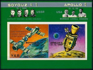 1969 Yemen YAR 918/B99b Apollo 8 - Soyuz 4 - 5 20,00 €