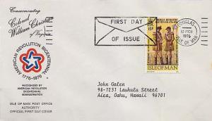 Isle of Man, First Day Cover, Americana