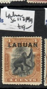 LABUAN   4C  MONKEY    SG 112   MOG     P0527H