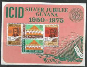 Guyana #217a ICID Souvenir  Sheet of 4 (MNH) CV $1.25