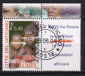 2004 - VATICAN - Sc #1266 - Children AIDS victims - Used