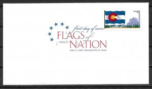 22008 Sc4280 Flags of Our Nation: Colorado FDC
