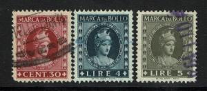 Italy 3 Tassa Fissa 1946 Revenues - S5695
