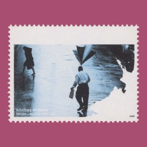 New Zealand 2008 (Variety) 50c Weather Extremes missing magenta, yellow and b...