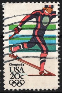 SC#2069 20¢ Winter Olympics: Cross-Country Skiing Single (1984) Used