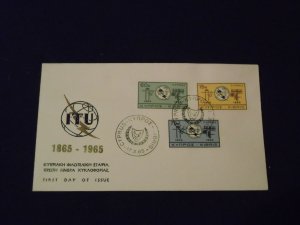 Cyprus 1965 I.T.U. issue FDC.