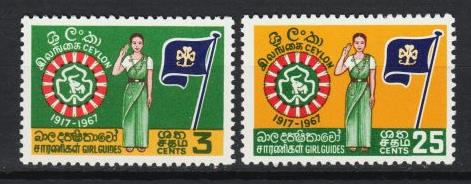 Ceylon - 1967  Girl Association Sc# 410/411 - MNH (8647)