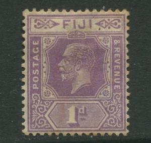 Fiji - Scott 96 - KGV Definitive Issue -1927 -Die II - MH - Single 1d Stamp