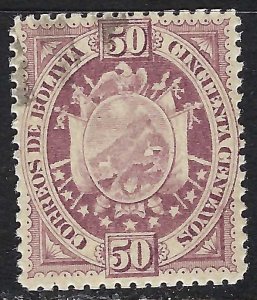 Bolivia 45 VFU PARIS PRINTING 783B-5