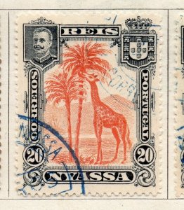 Nyassa 1901 Early Issue Fine Used 20r. NW-265423