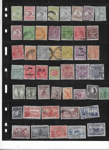 AUSTRALIA COLLECTION ON STOCK SHEET MINT/USED