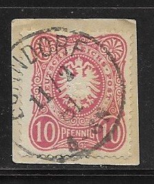 Germany Sc.# 39 Used Mi.# 41a on piece L11