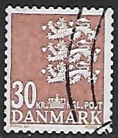 Denmark # 1477 - Small State Seal - 30Kr. - used {Dk4}