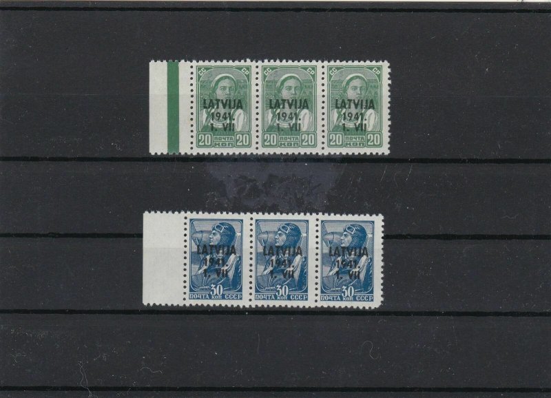 latvia mint never hinged stamps block ref 16771