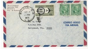 Canal Zone 1975 airmail cover from Panama