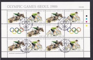 Ireland   #712-713  cancelled  1988   sheet Summer Olympic Games