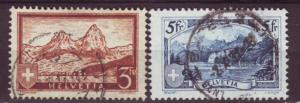 J48 jls stamps 1928 1931 swiss the used scn 206 209