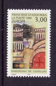 French Andorra-Sc#468-unused NH set-Europa-1996-