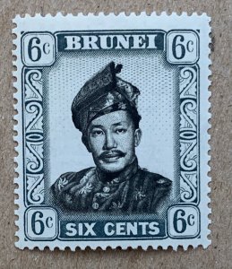 Brunei 1952 6c Sultan, MNH. Scott 87, CV $0.25.   SG 104