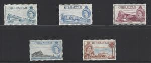 VEGAS 1953 Gibraltar Complete Set Sc# 132-145 All MH, OG Excellent Condition