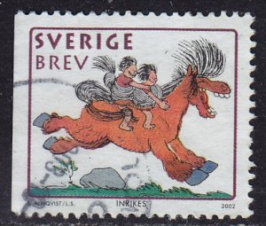 Sweden - 2002 - Scott #2428a - used - New Year Horse