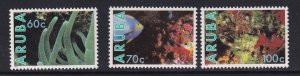 Aruba #56-58  MNH  1990   Marine life